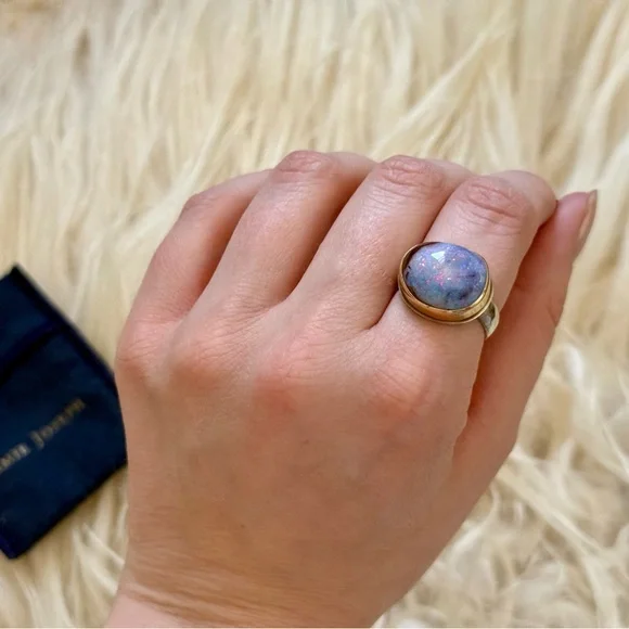 Jamie Joseph Boulder Opal 14k Sterling Ring - Picture 2 of 11